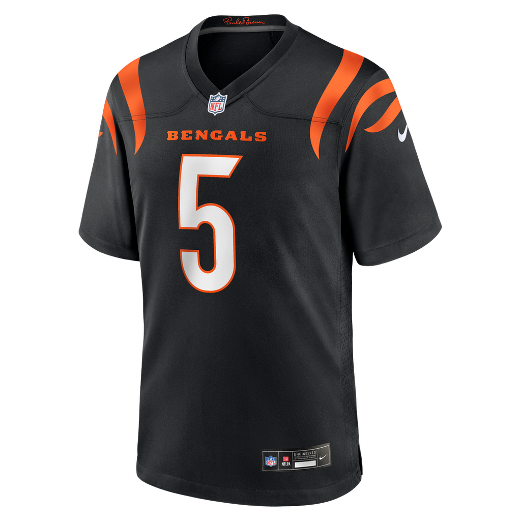 Cincinnati Bengals Tee Higgins Nike Black Game Player Jersey