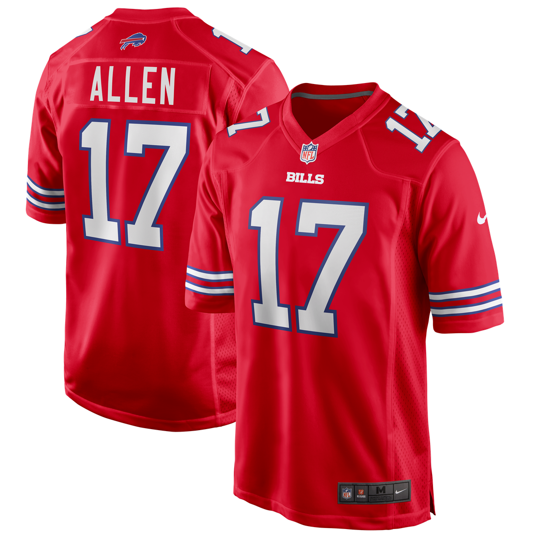 Buffalo Bills Josh Allen Nike Gray Nickel City Game Jersey