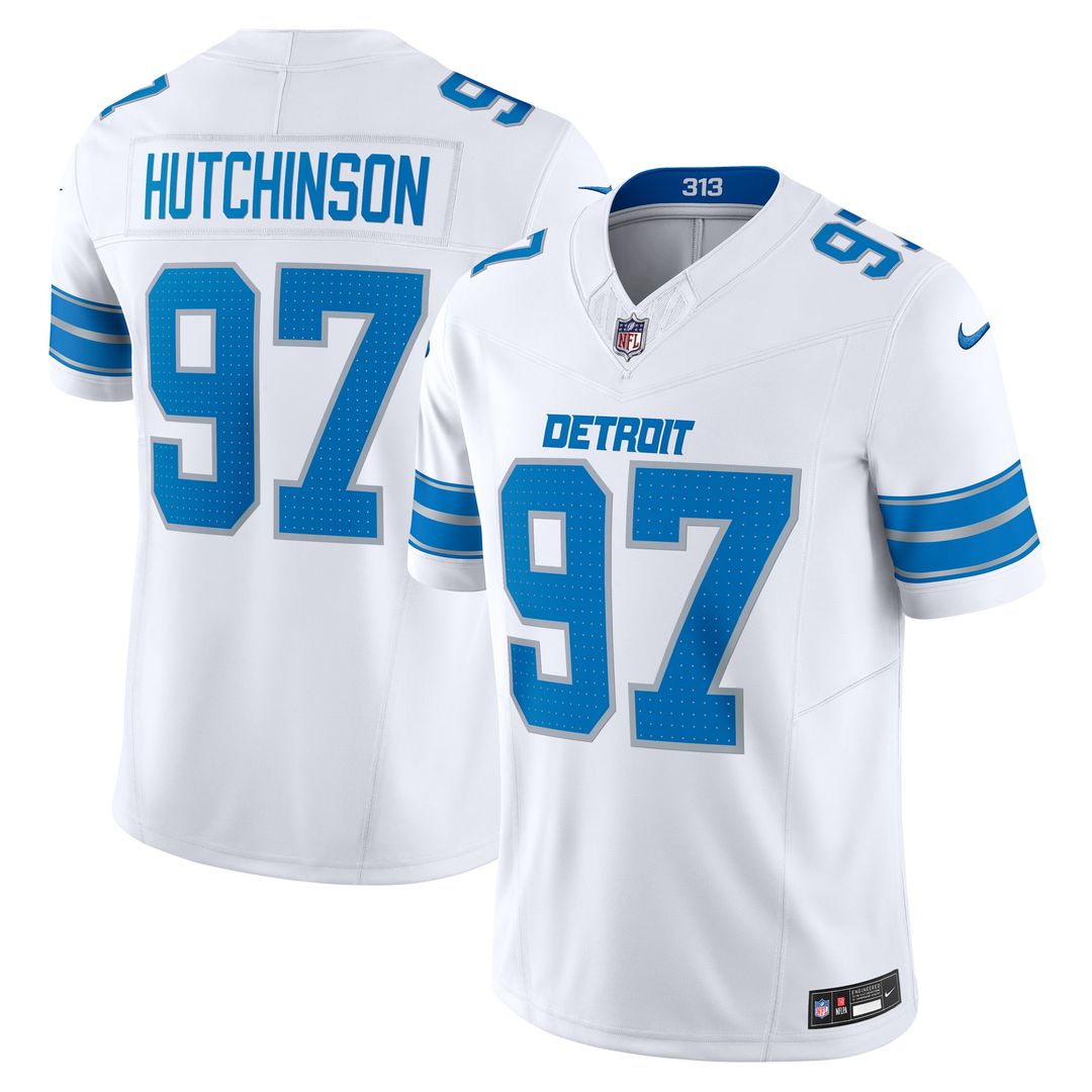 Detroit Lions Aidan Hutchinson Nike Blue Vapor F.U.S.E. Alternate Limited Jersey