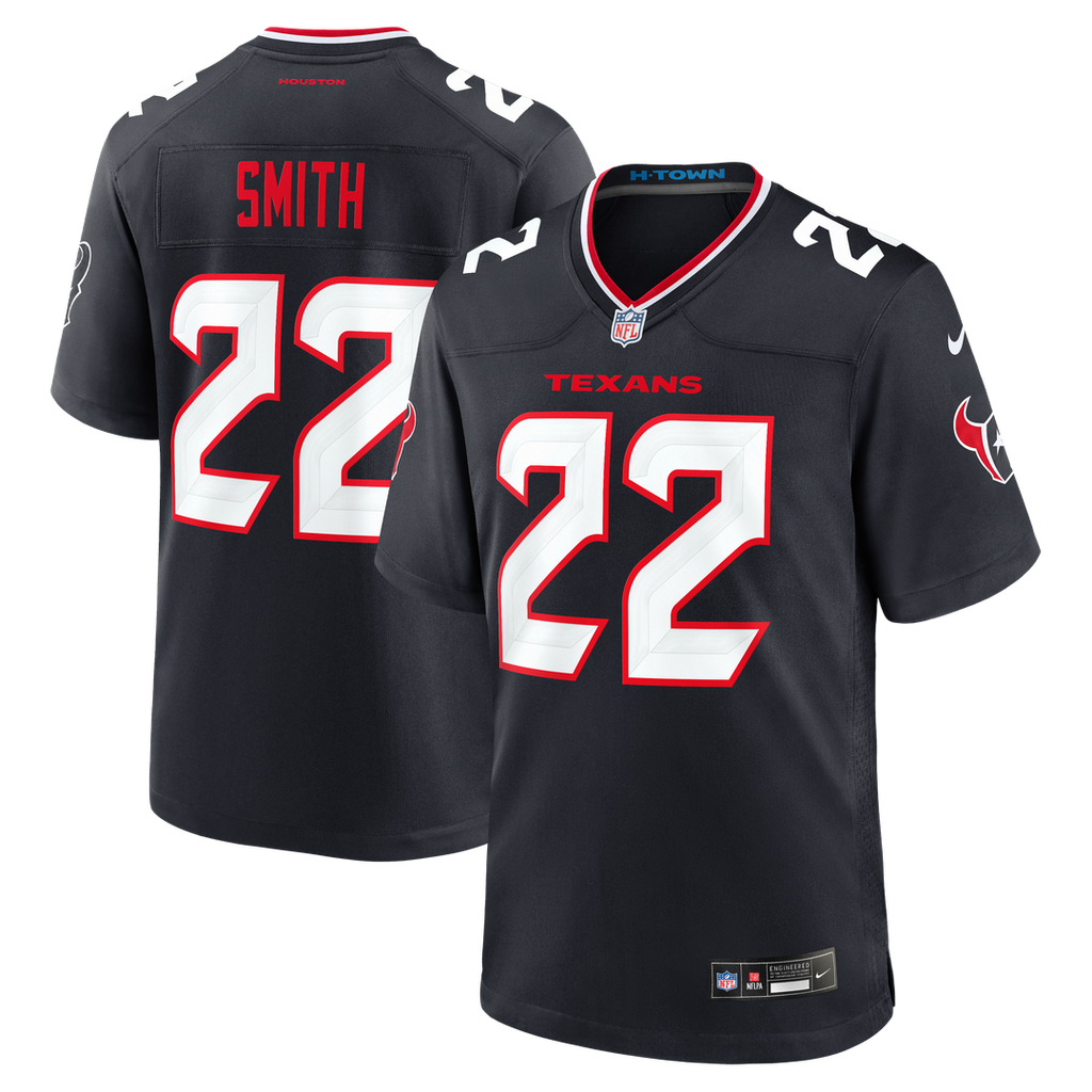 Houston Texans Jaylin Smith Nike Navy Team Game Jersey