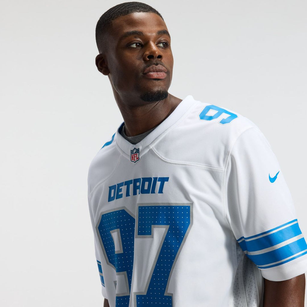 Detroit Lions Aidan Hutchinson Nike Blue Game Jersey