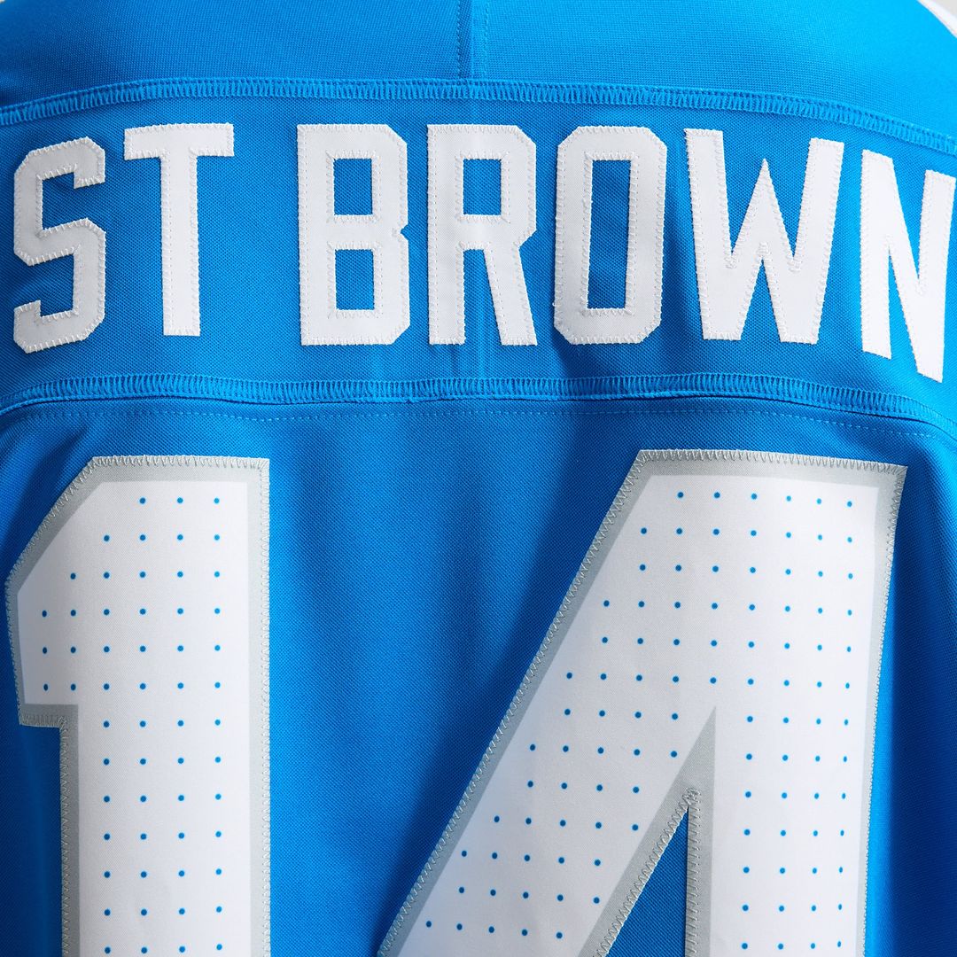 Detroit Lions Amon-Ra St. Brown Nike Black Alternate Vapor F.U.S.E. Stitched Limited Jersey