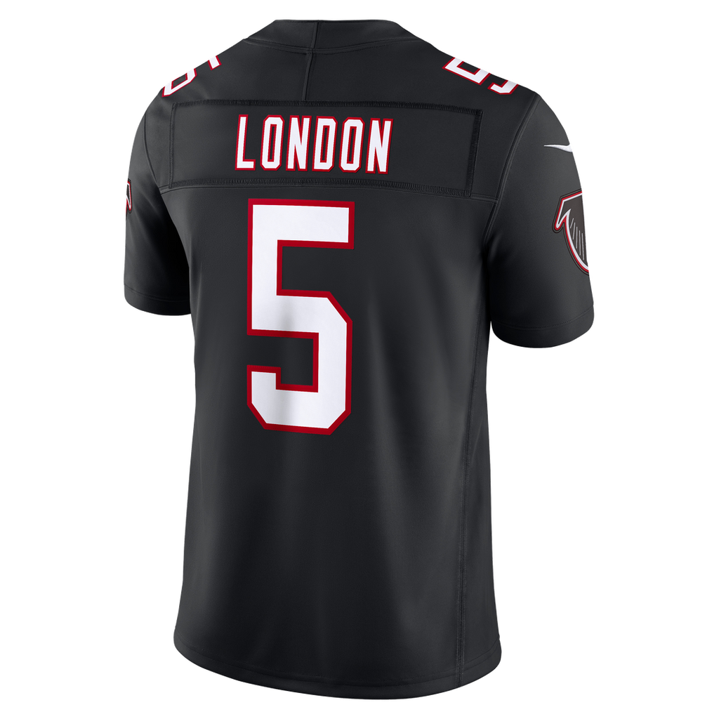 Atlanta Falcons Drake London Nike Black Alternate Throwback Vapor F.U.S.E. Stitched Limited Jersey