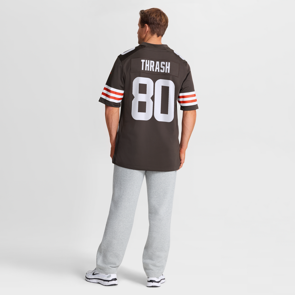 Cleveland Browns Jamari Thrash Nike Brown Team Game Jersey