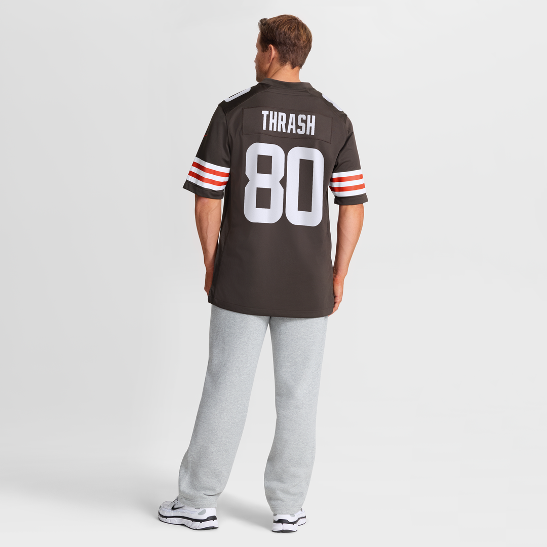 Cleveland Browns Jamari Thrash Nike Brown Team Game Jersey