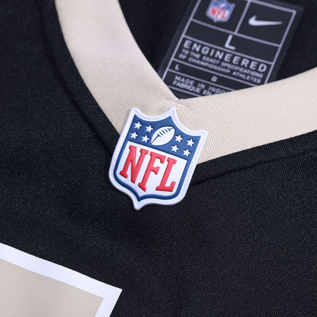 New Orleans Saints Zach Wood Nike Black Game Jersey
