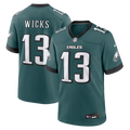 Philadelphia Eagles Dontayvion Wicks Nike Midnight Green Team Game Jersey