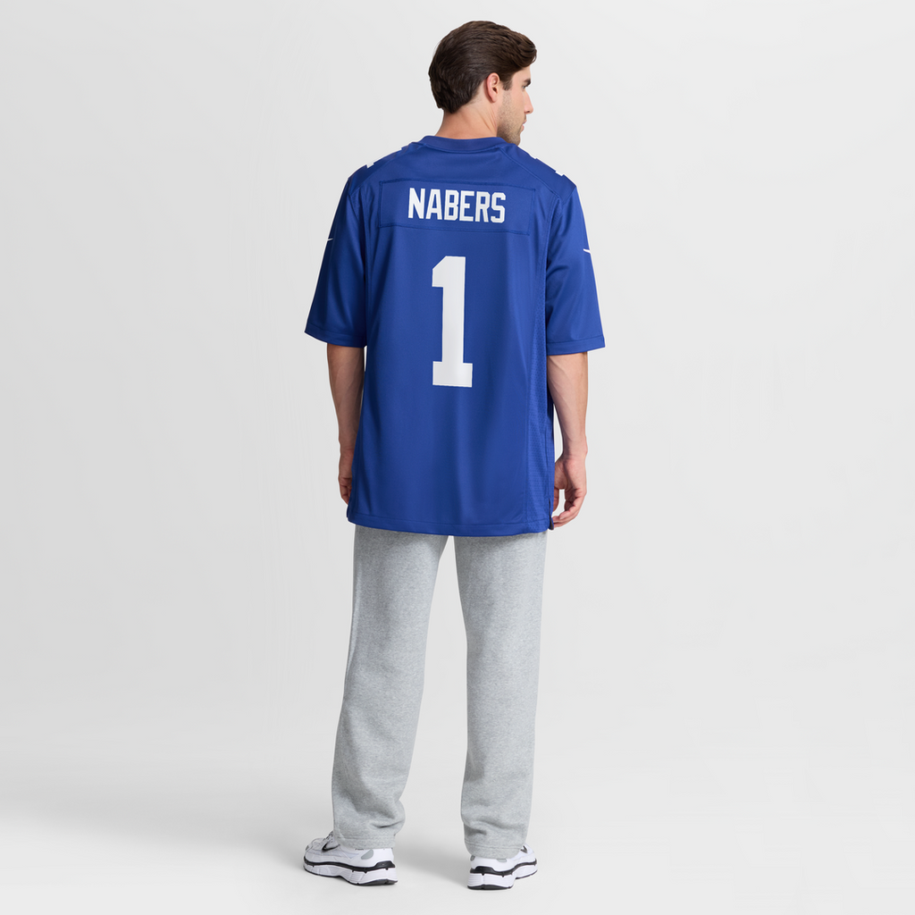 New York Giants Malik Nabers Nike Century Red Alternate Game Jersey