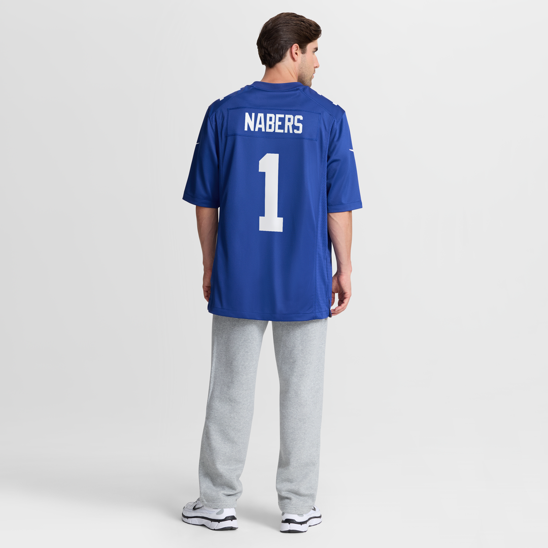 New York Giants Malik Nabers Nike Century Red Alternate Game Jersey