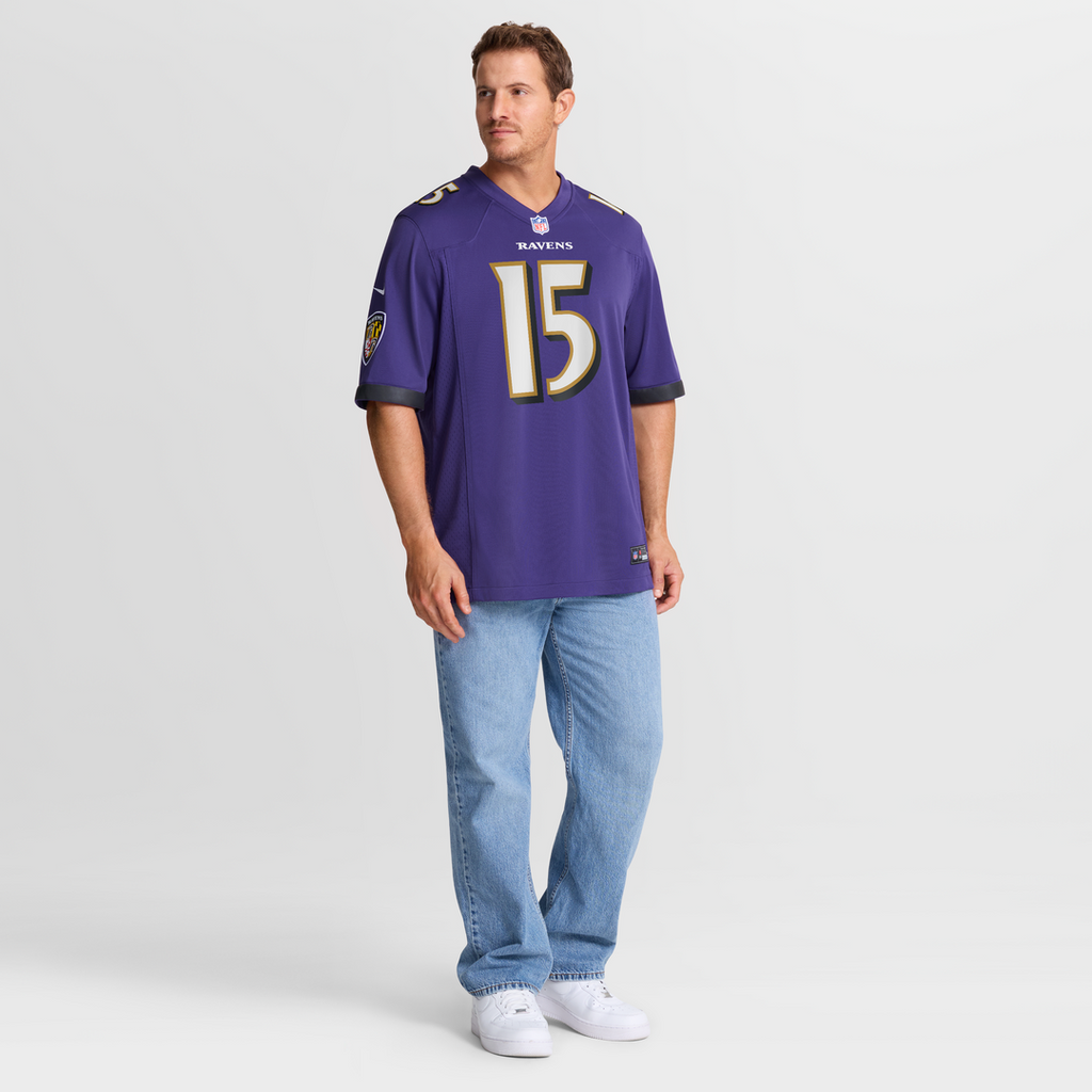 Baltimore Ravens Cooper Rush Nike Purple Team Game Jersey