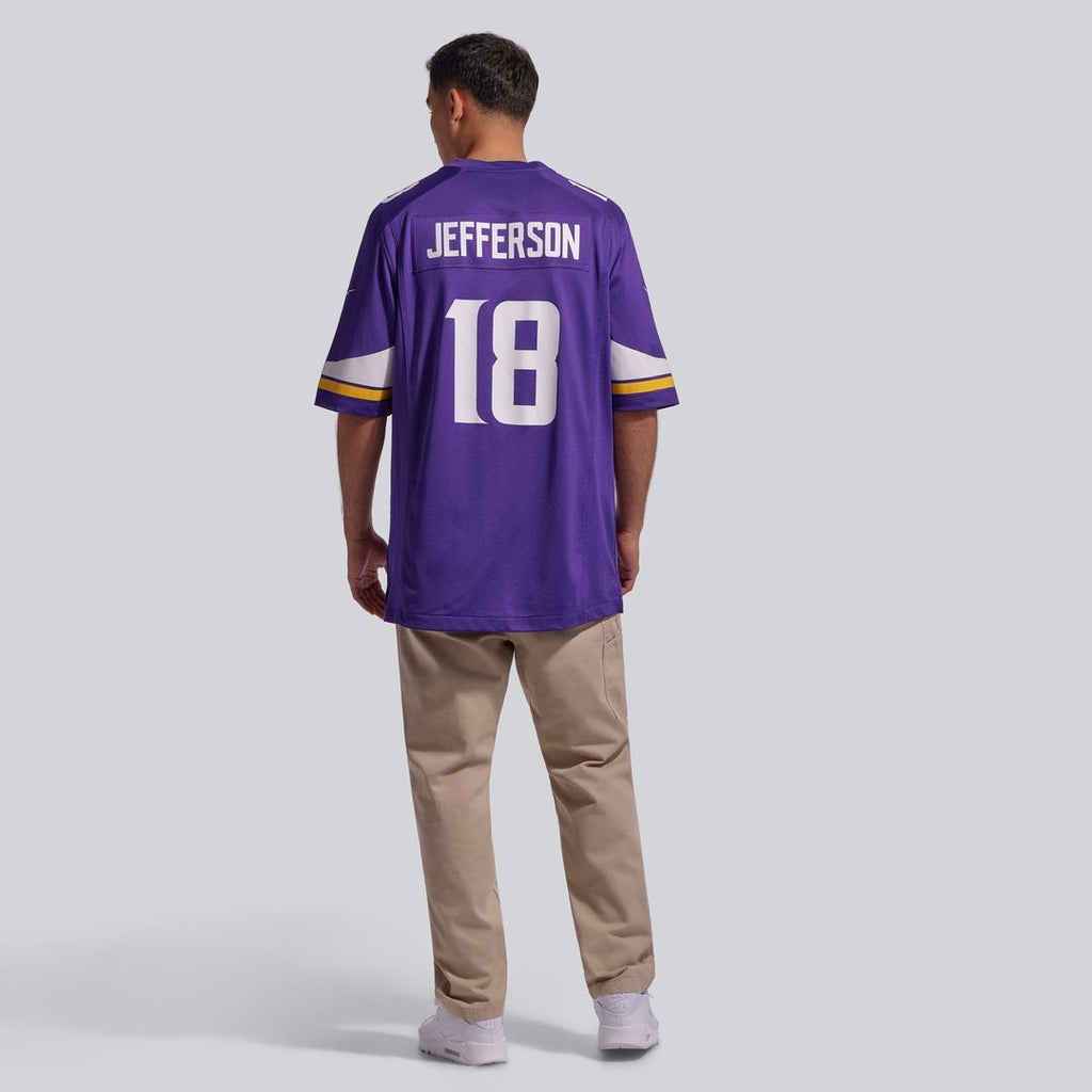 Minnesota Vikings Justin Jefferson Nike White Game Player Jersey