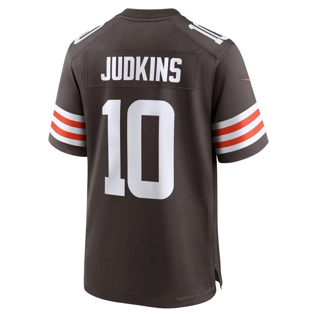 Cleveland Browns Quinshon Judkins Nike Brown 2025 NFL Draft Game Jersey