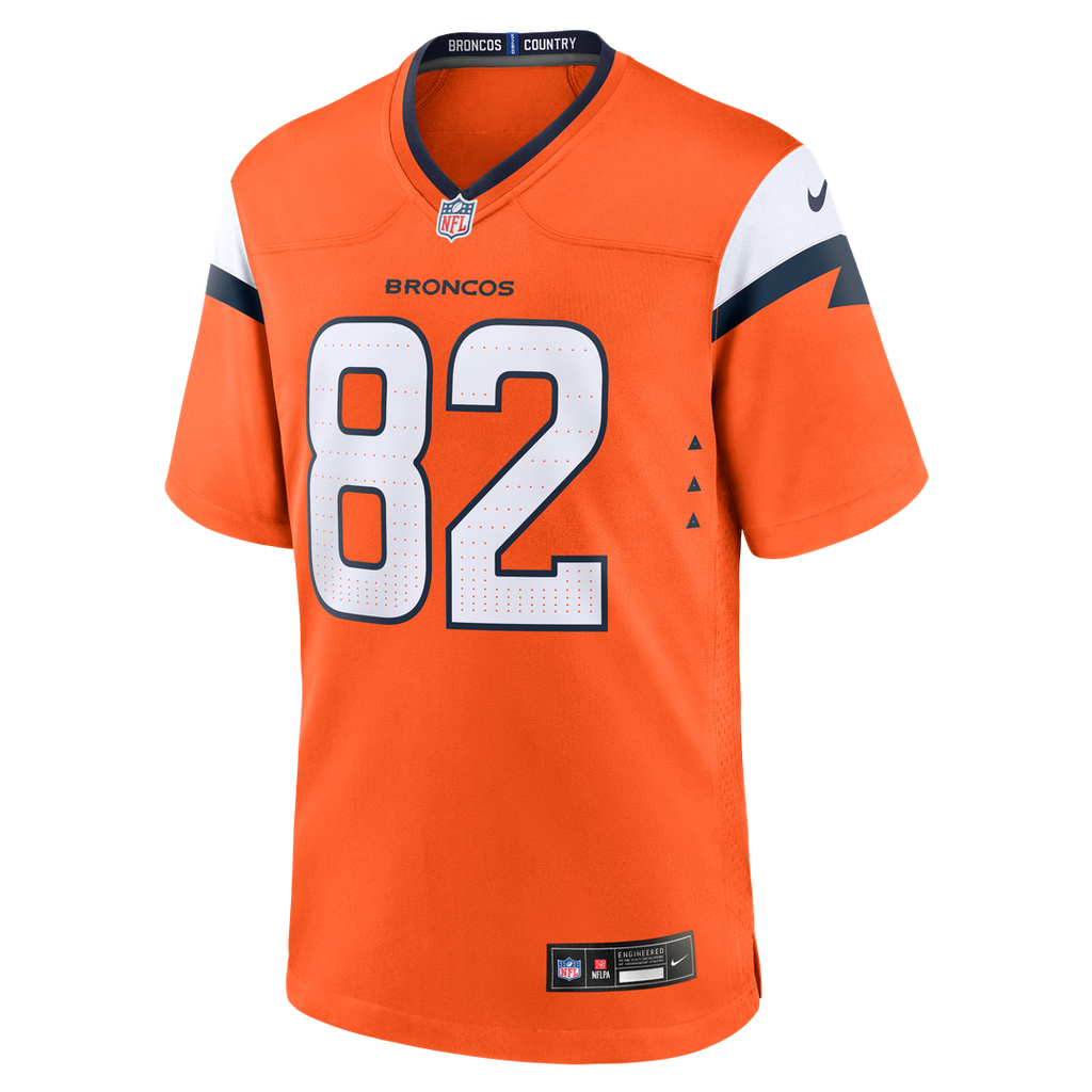 Denver Broncos Adam Trautman Nike Orange Team Game Jersey