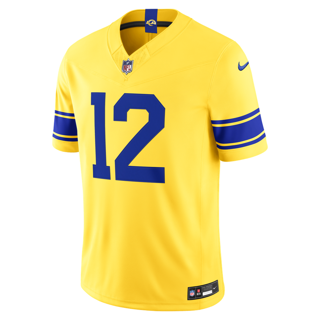 Los Angeles Rams Puka Nacua Nike White Vapor F.U.S.E. Stitched Limited Jersey
