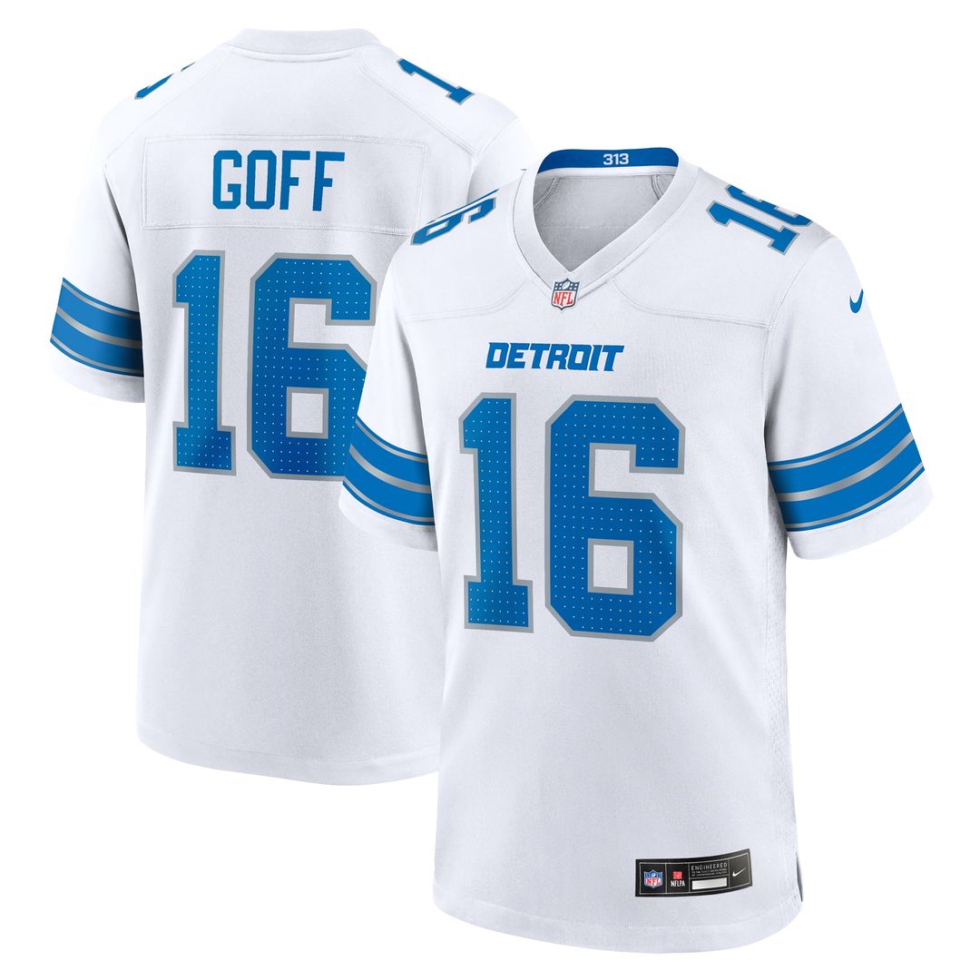 Detroit Lions Jared Goff Nike Blue Game Jersey