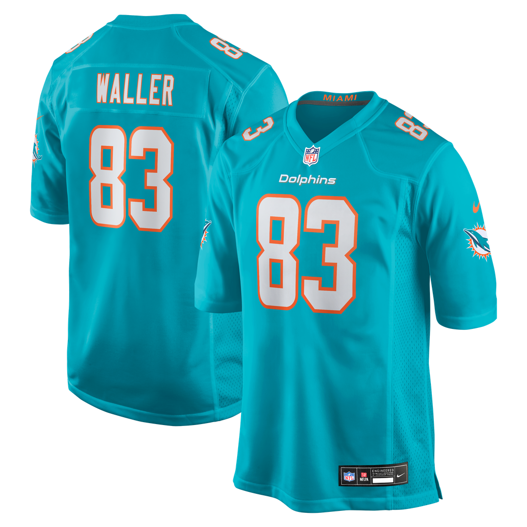 Miami Dolphins Darren Waller Nike Aqua Team Game Jersey
