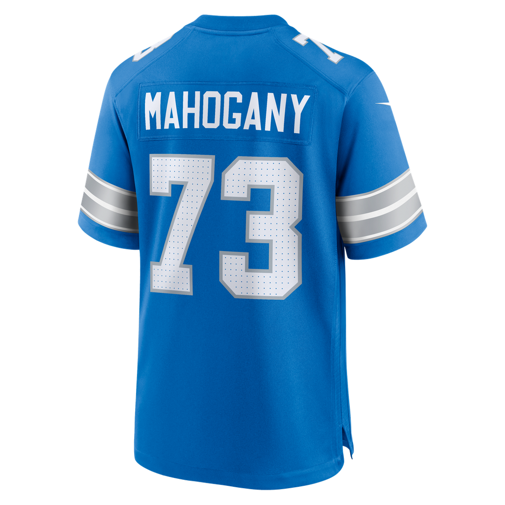 Detroit Lions Christian Mahogany Nike Blue Team Game Jersey