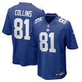 New York Giants Beaux Collins Nike Royal Team Game Jersey