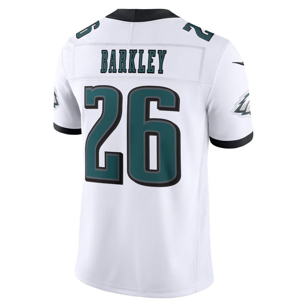 Philadelphia Eagles Saquon Barkley Nike White Vapor F.U.S.E. Stitched Limited Jersey
