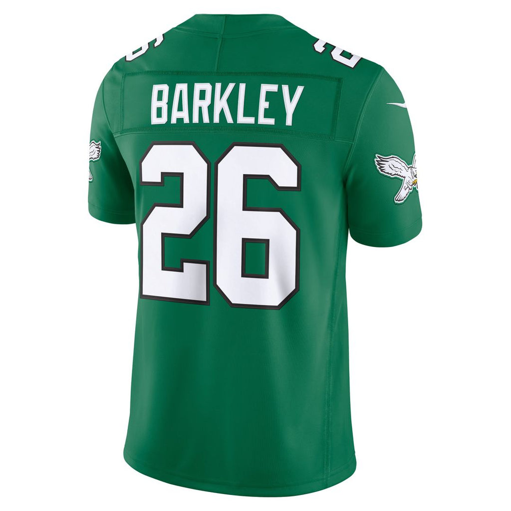 Philadelphia Eagles Saquon Barkley Nike White Vapor F.U.S.E. Stitched Limited Jersey