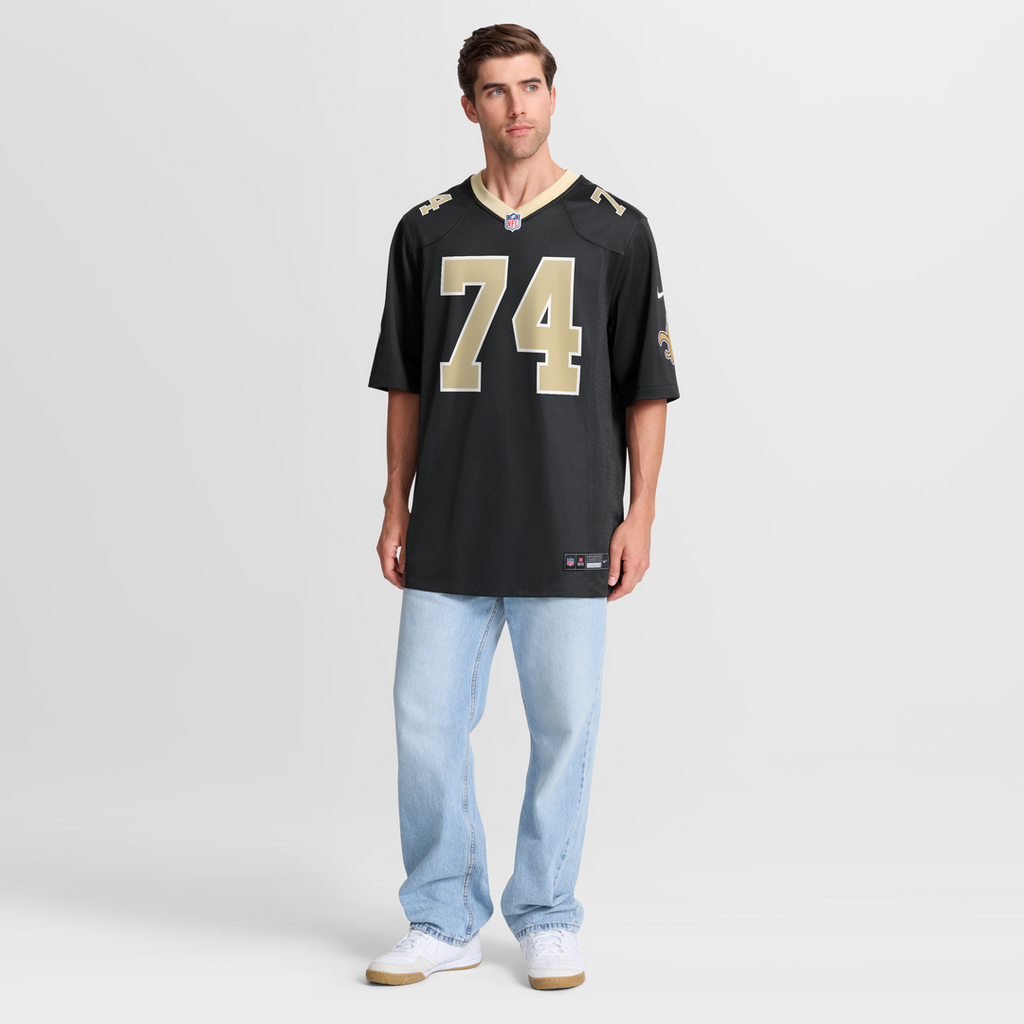 New Orleans Saints Xavier Truss Nike Black Team Game Jersey