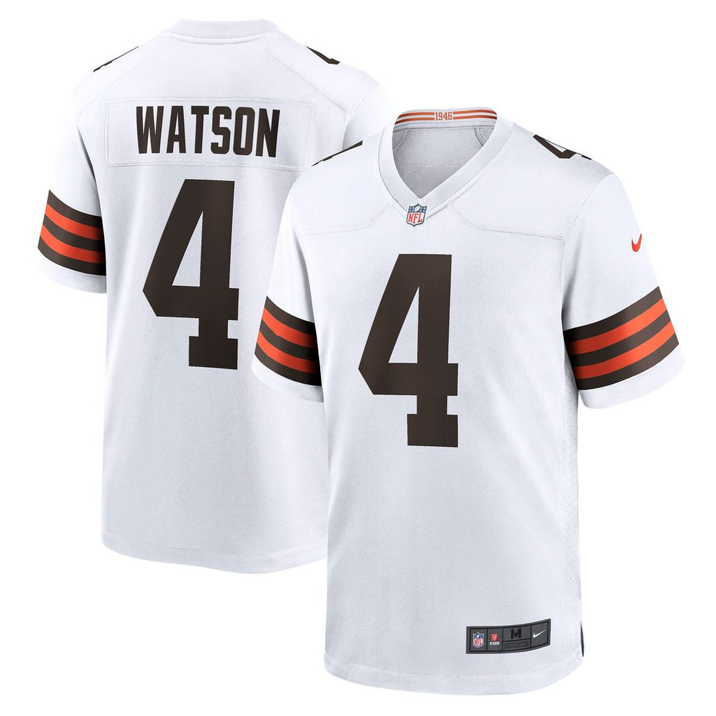 Cleveland Browns Deshaun Watson Nike White Game Jersey