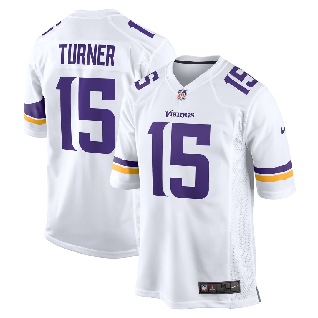 Minnesota Vikings Dallas Turner Nike White Game Jersey