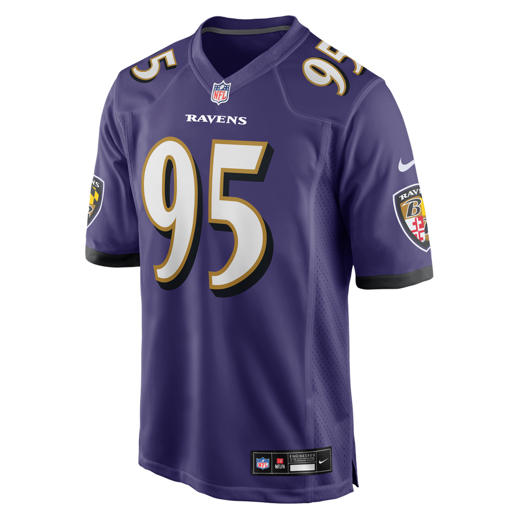 Baltimore Ravens Tavius Robinson Nike Purple Team Game Jersey