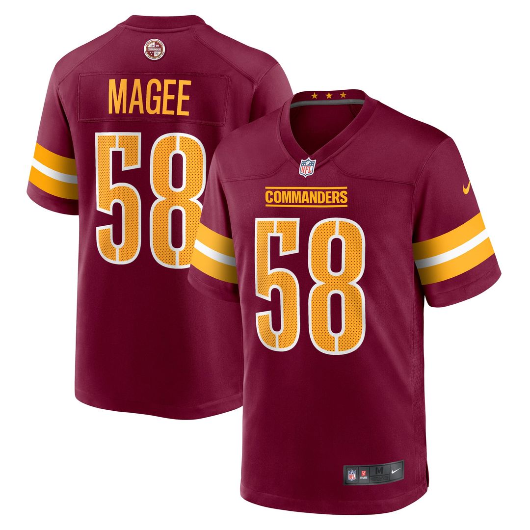 Washington Commanders Jordan Magee Nike Burgundy Game Jersey