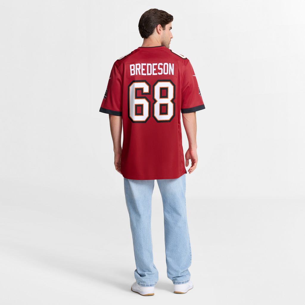 Tampa Bay Buccaneers Ben Bredeson Nike Red Game Jersey