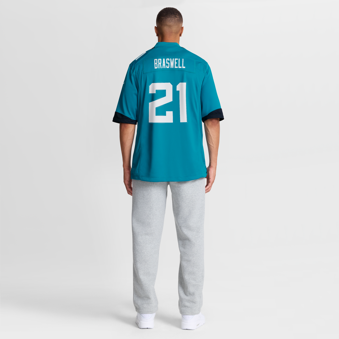 Jacksonville Jaguars Christian Braswell Nike Teal Team Game Jersey