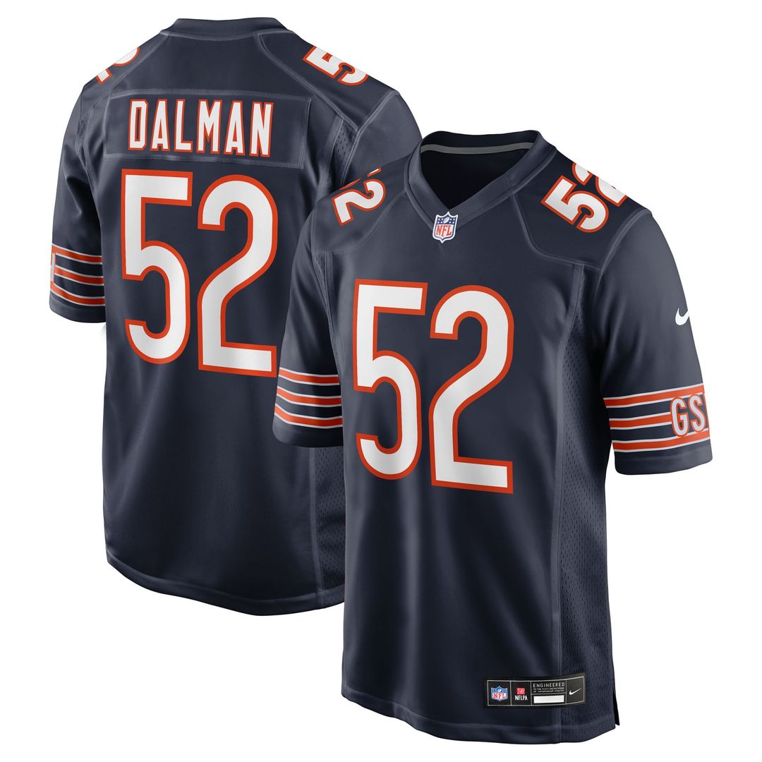 Chicago Bears Drew Dalman Nike Navy Team Game Jersey