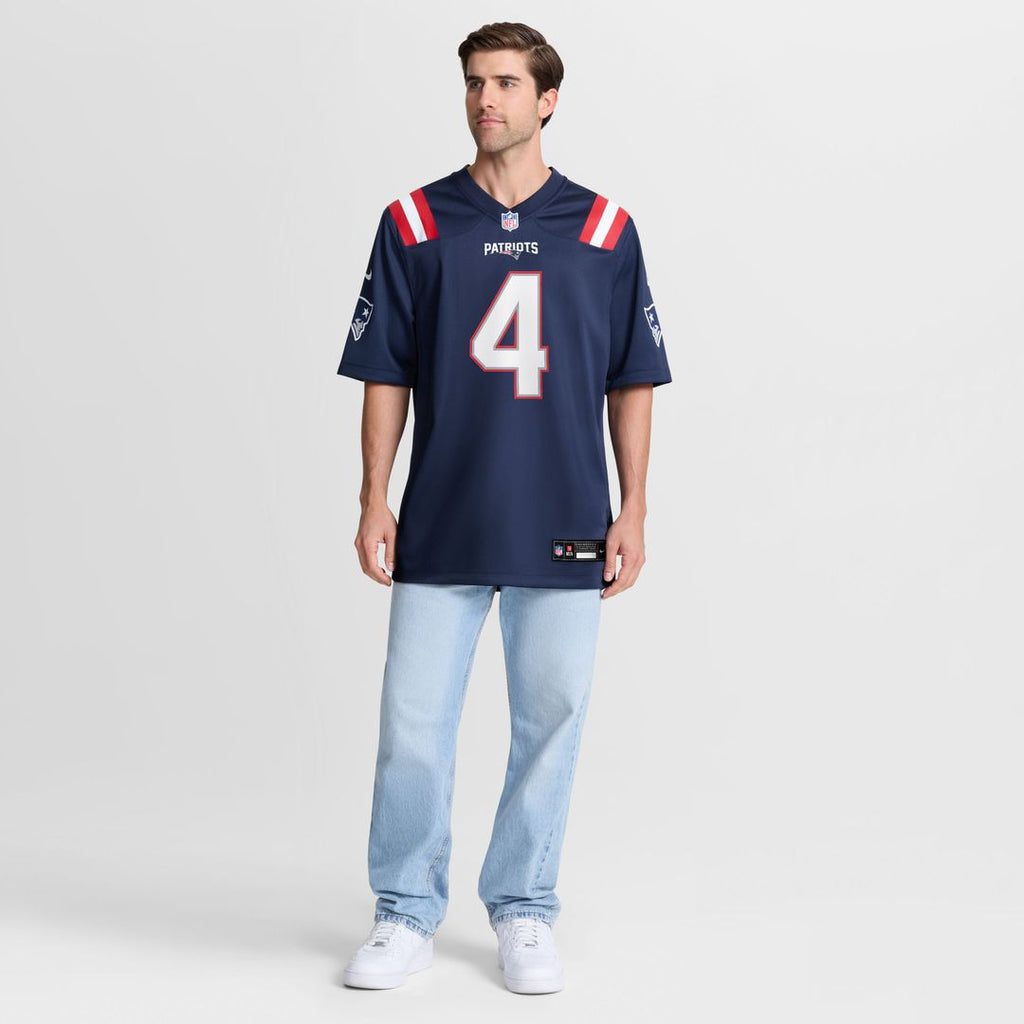 New England Patriots Craig Woodson Nike Navy Team Game Jersey