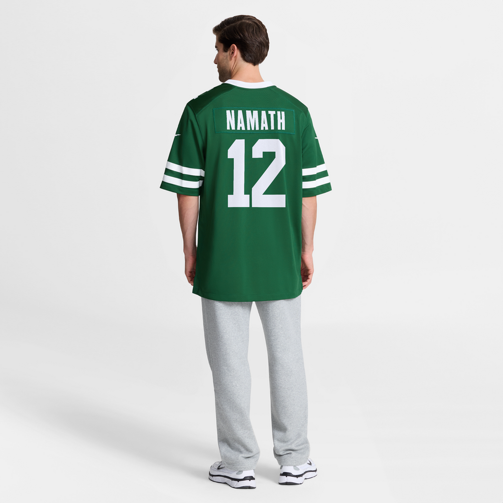 New York Jets Joe Namath Nike Legacy Black Alternate Retired Player Game Jersey