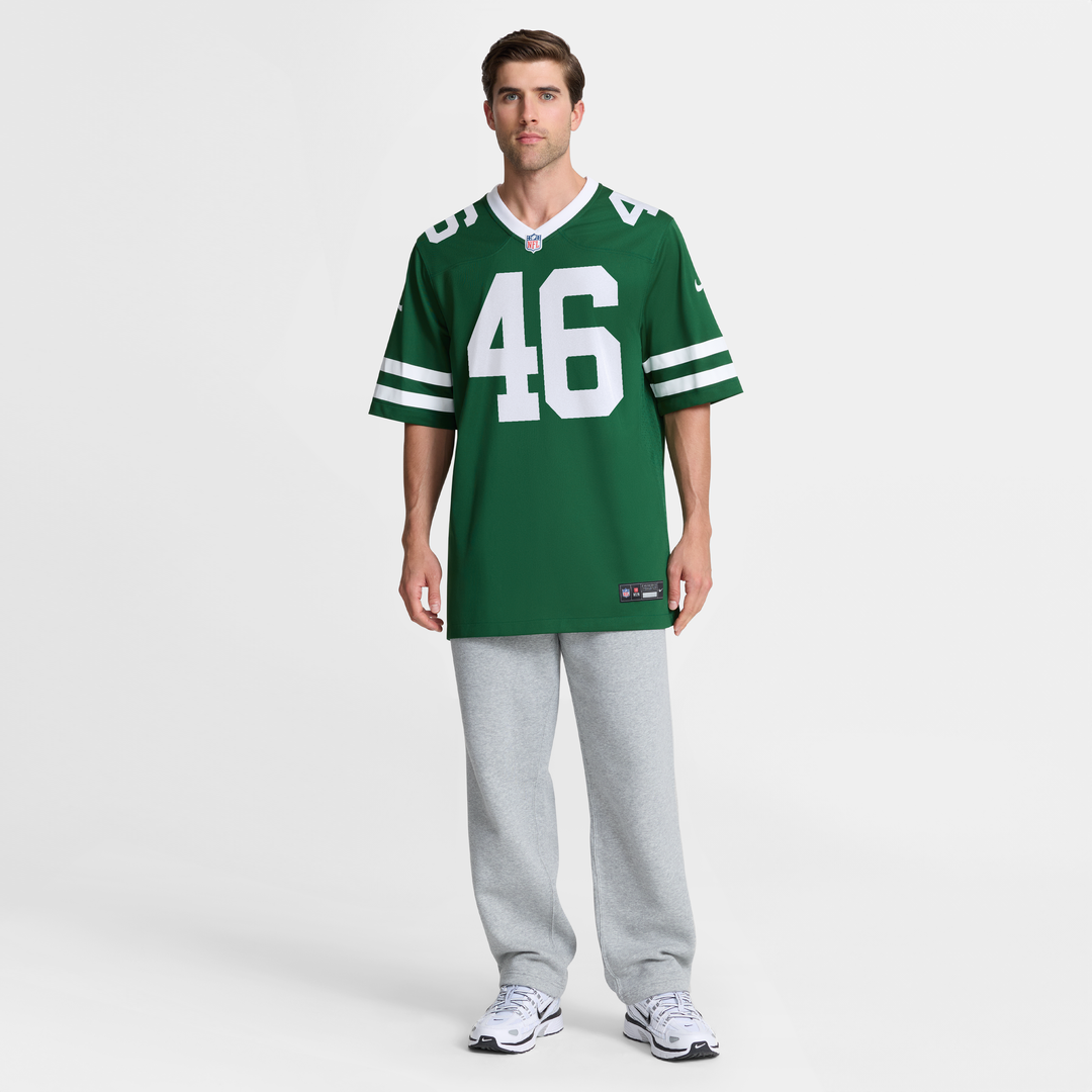 New York Jets Joseph Ossai Nike Legacy Green Team Game Jersey