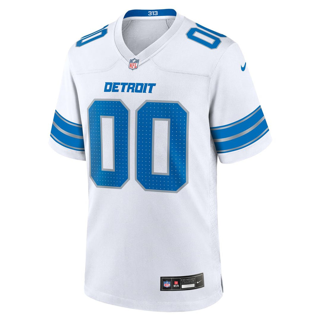 Detroit Lions Nike White Custom Game Jersey
