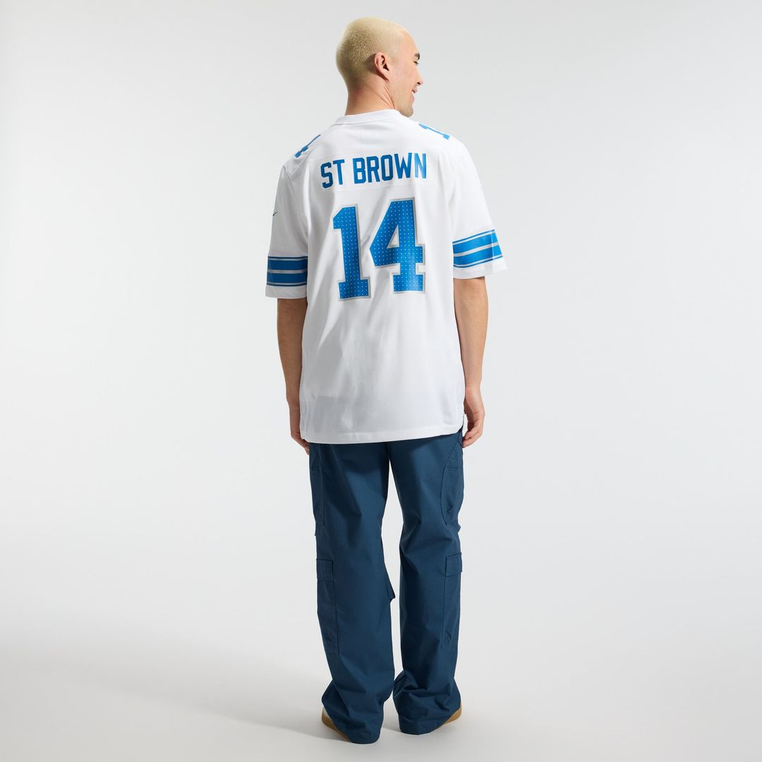 Detroit Lions Amon-Ra St. Brown Nike Blue Game Jersey