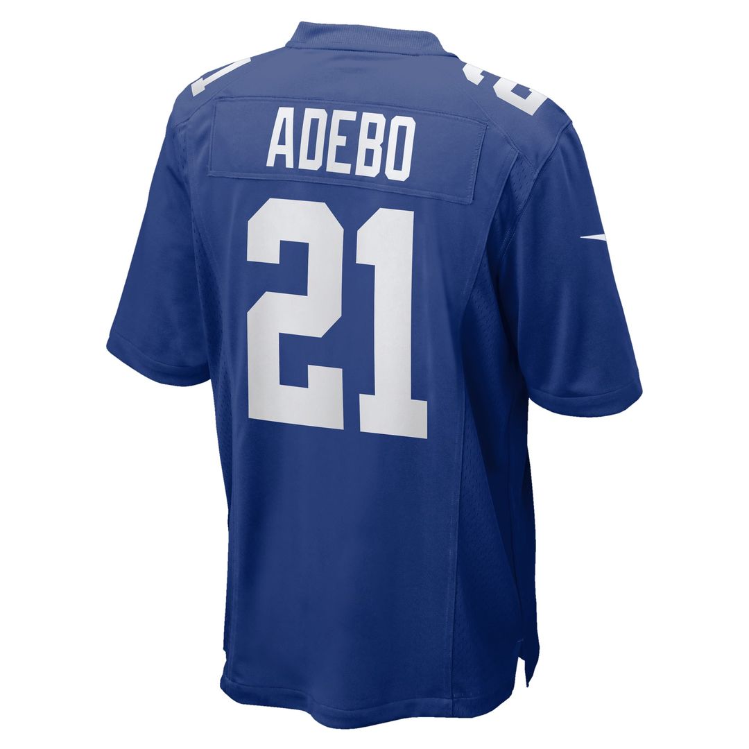 New York Giants Paulson Adebo Nike Royal Team Game Jersey