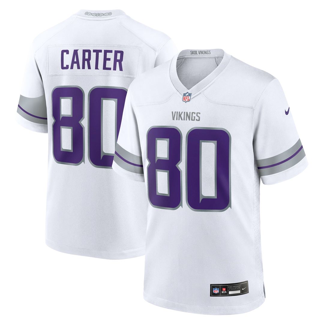 Minnesota Vikings Cris Carter Nike White Alternate Retired Player Game Jersey