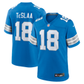 Detroit Lions Isaac TeSlaa Nike Blue Game Player Jersey