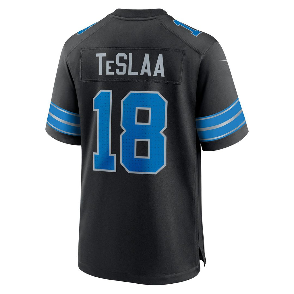 Detroit Lions Isaac TeSlaa Nike Blue Game Player Jersey