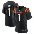 Cincinnati Bengals Number 1 Dad Nike Black Game Jersey
