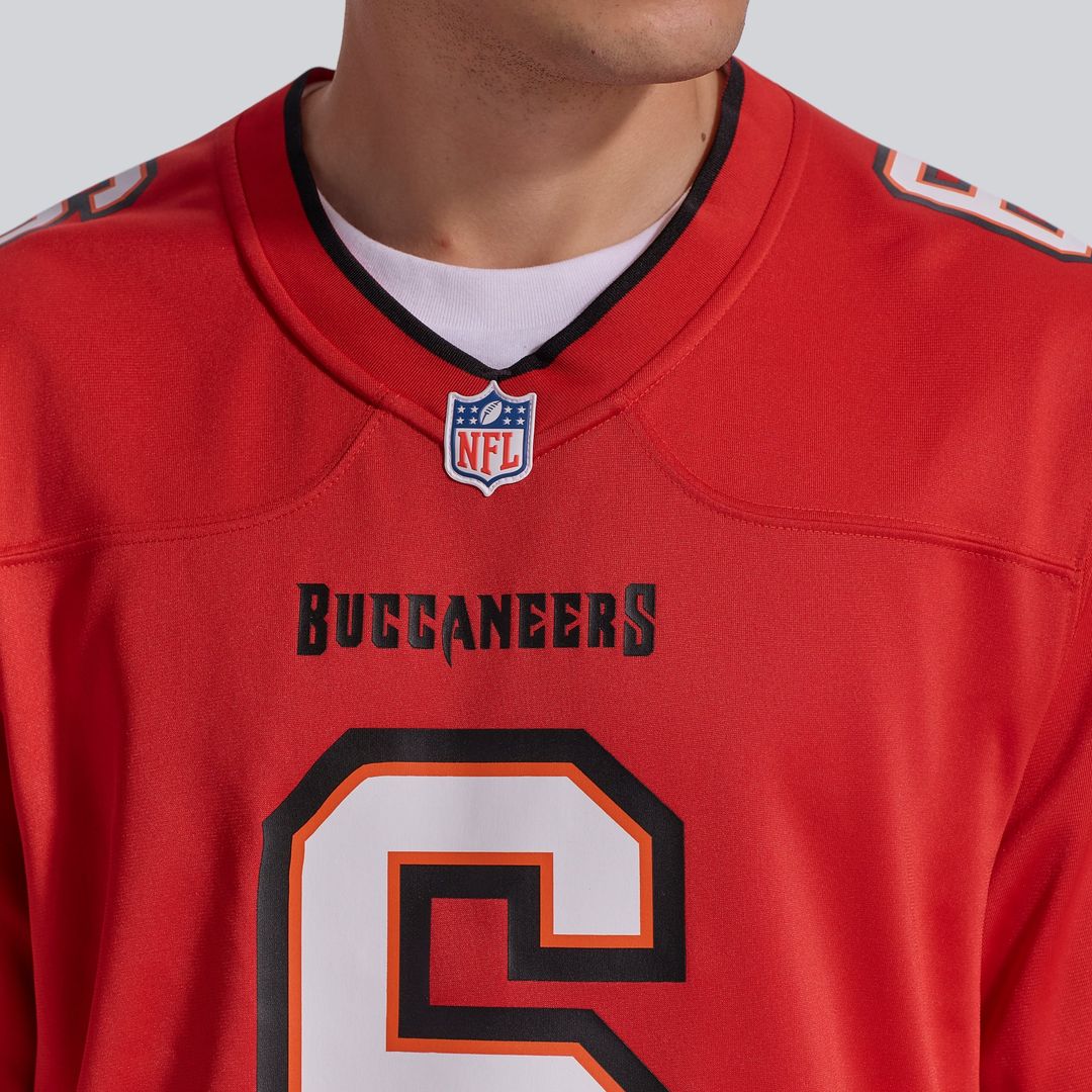 Tampa Bay Buccaneers Baker Mayfield Nike Pewter Alternate Game Player Jersey