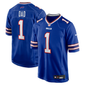 Buffalo Bills Number 1 Dad Nike Royal Game Jersey