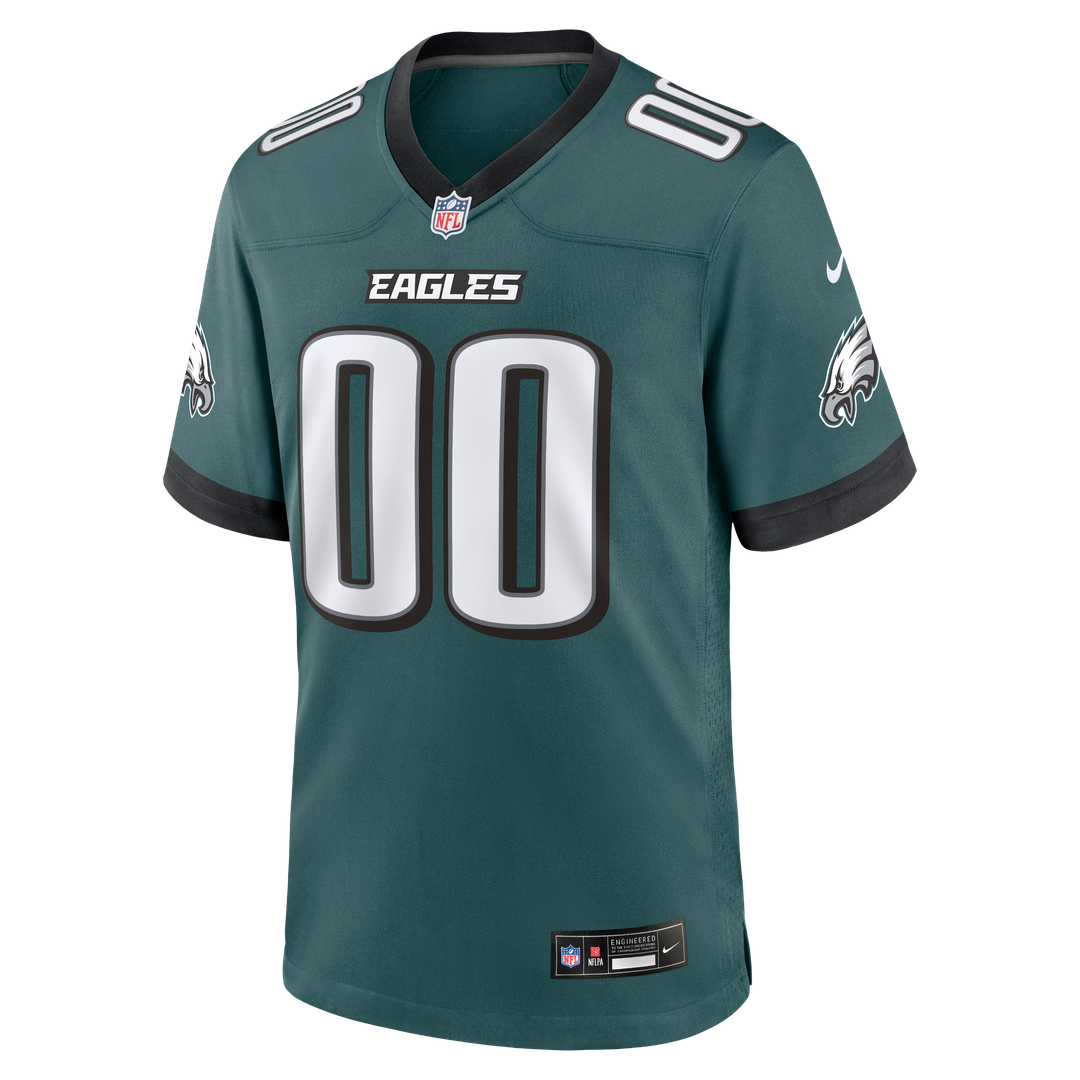 Philadelphia Eagles Nike Black Alternate Custom Game Jersey