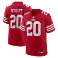 San Francisco 49ers Upton Stout Nike Scarlet Team Game Jersey