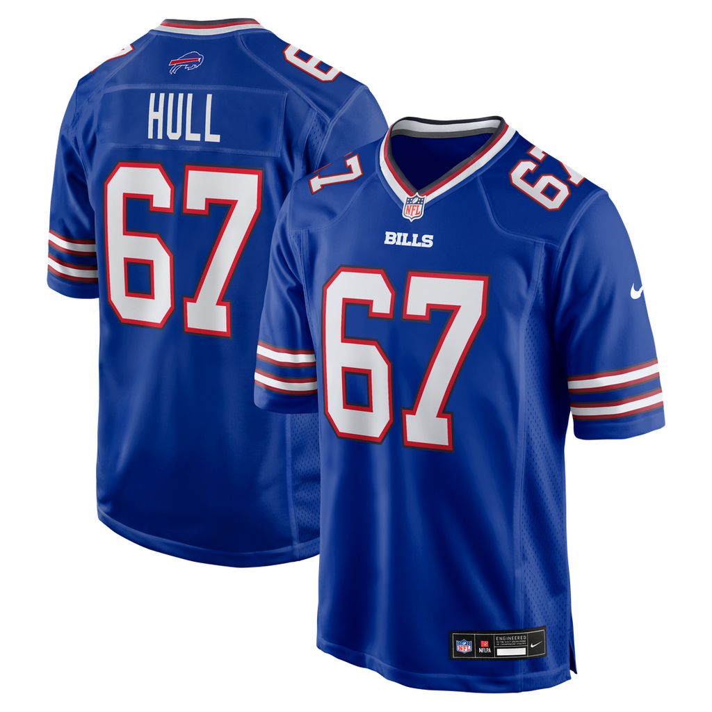 Buffalo Bills Kent Hull Nike Royal Game Retired Player Jersey
