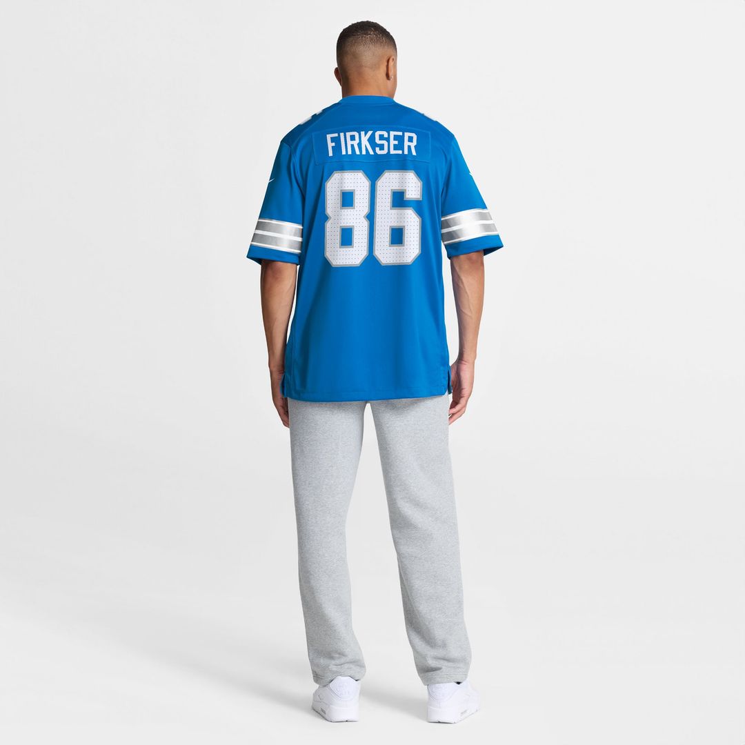 Detroit Lions Anthony Firkser Nike Blue Team Game Jersey