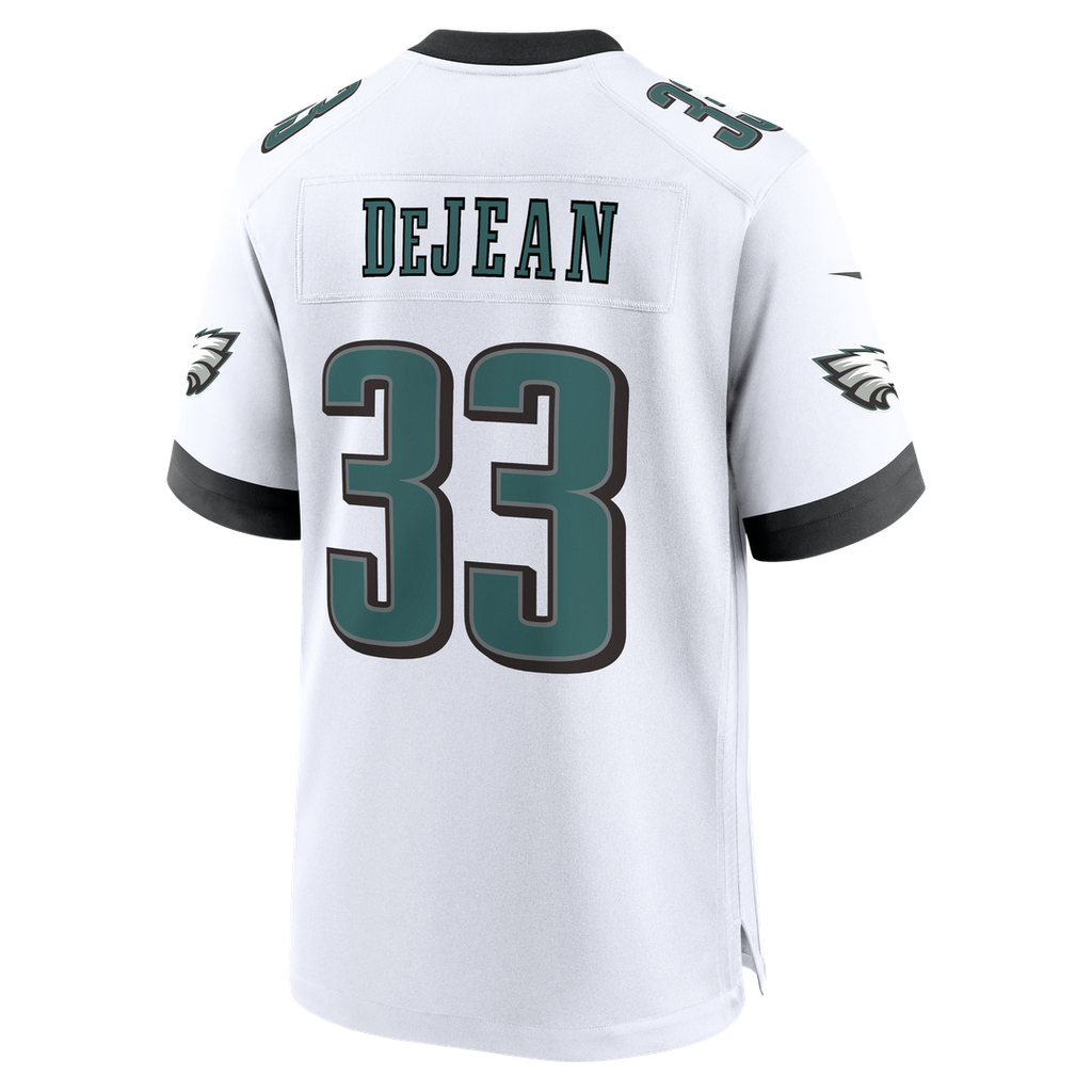 Philadelphia Eagles Cooper DeJean Nike White Game Jersey