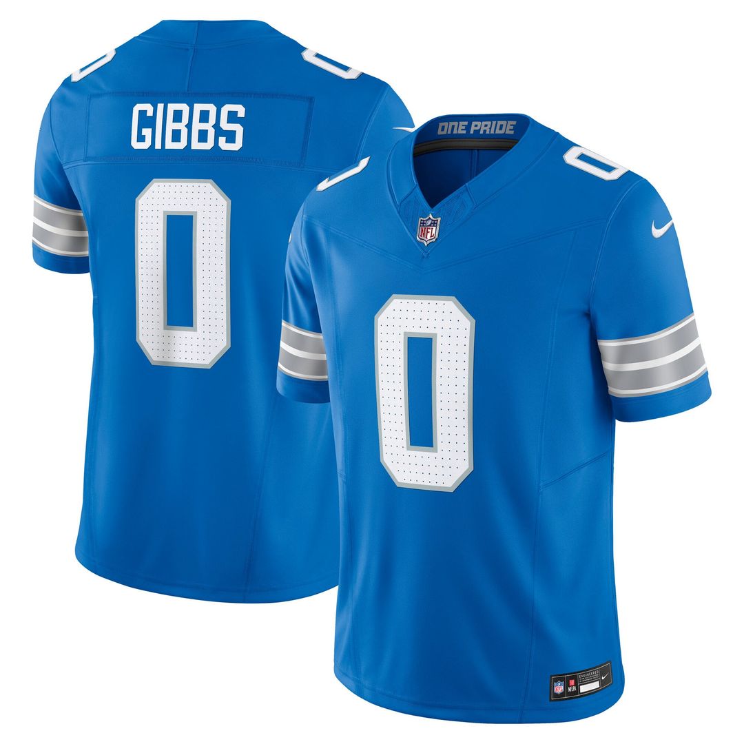 Detroit Lions Jahmyr Gibbs Nike White Vapor F.U.S.E. Limited Jersey
